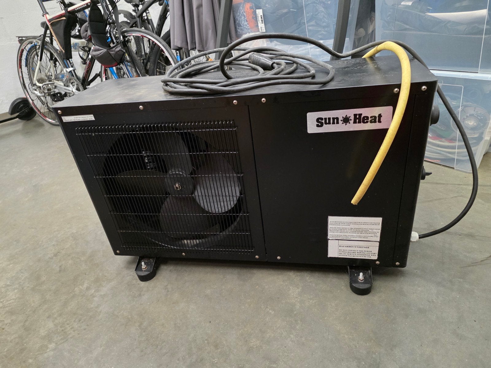 Zwembadverwarmer, Enlèvement, Utilisé