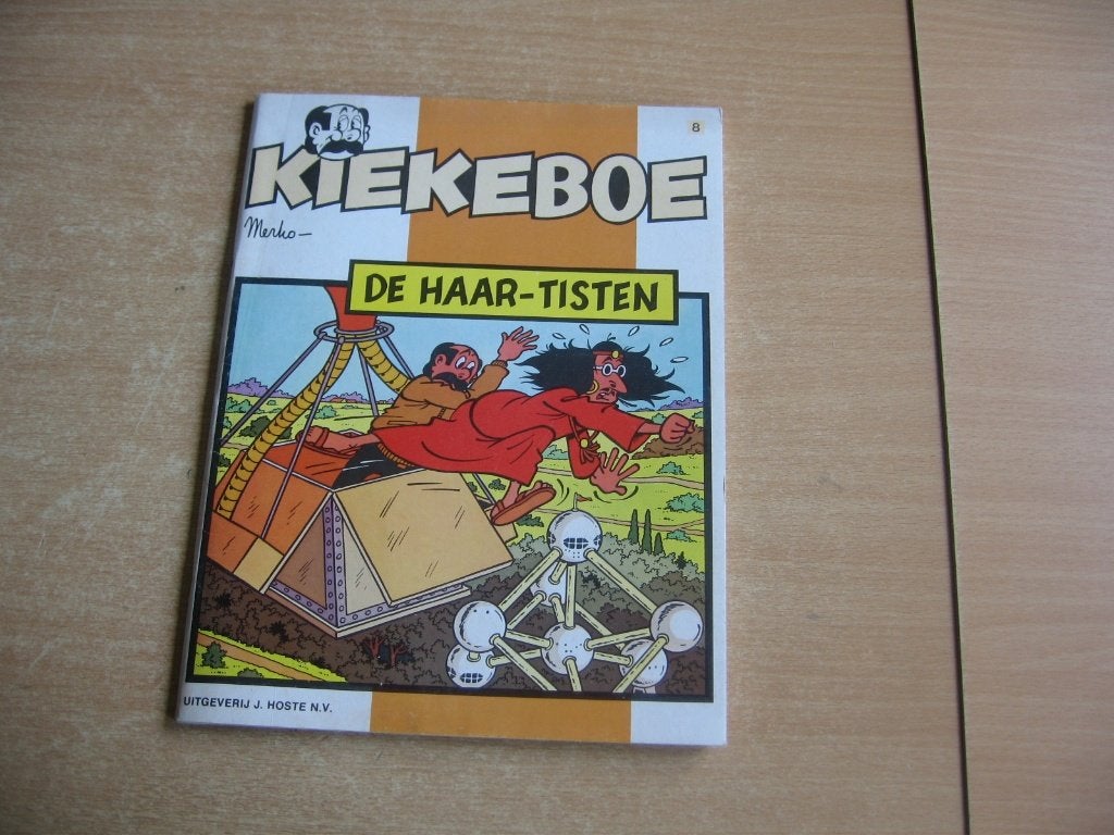 Kiekeboe 8 : De Haar-tisten - 1e druk 1979., Gelezen, Eén stripboek, Merho, Ophalen of Verzenden
