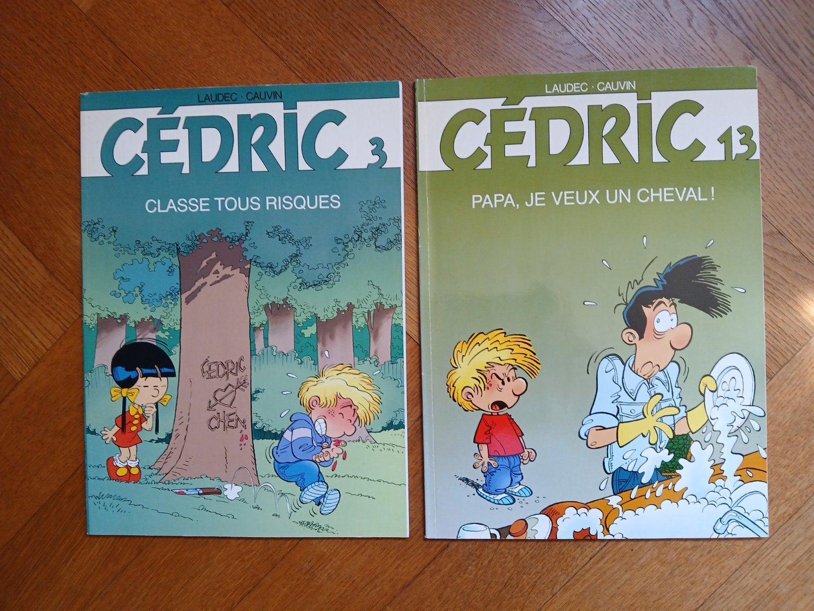 Cédric Tomes 3 et 13 Pub. Kellogs's Laudec Cauvin, Série complète ou Série, Enlèvement ou Envoi, Comme neuf