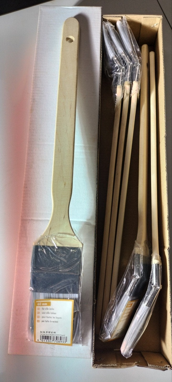 verfkwast radiator kwast lak kwast, Doe-het-zelf en Bouw, Ophalen of Verzenden, Gebruikt, Kwast