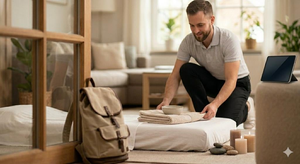 Gepersonaliseerde ontspannende massage thuis