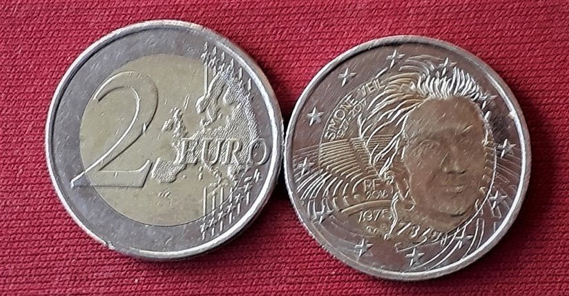 2 euro Frankrijk 2018 (Veil), Postzegels en Munten, Ophalen of Verzenden, Frankrijk, 2 euro, Losse munt