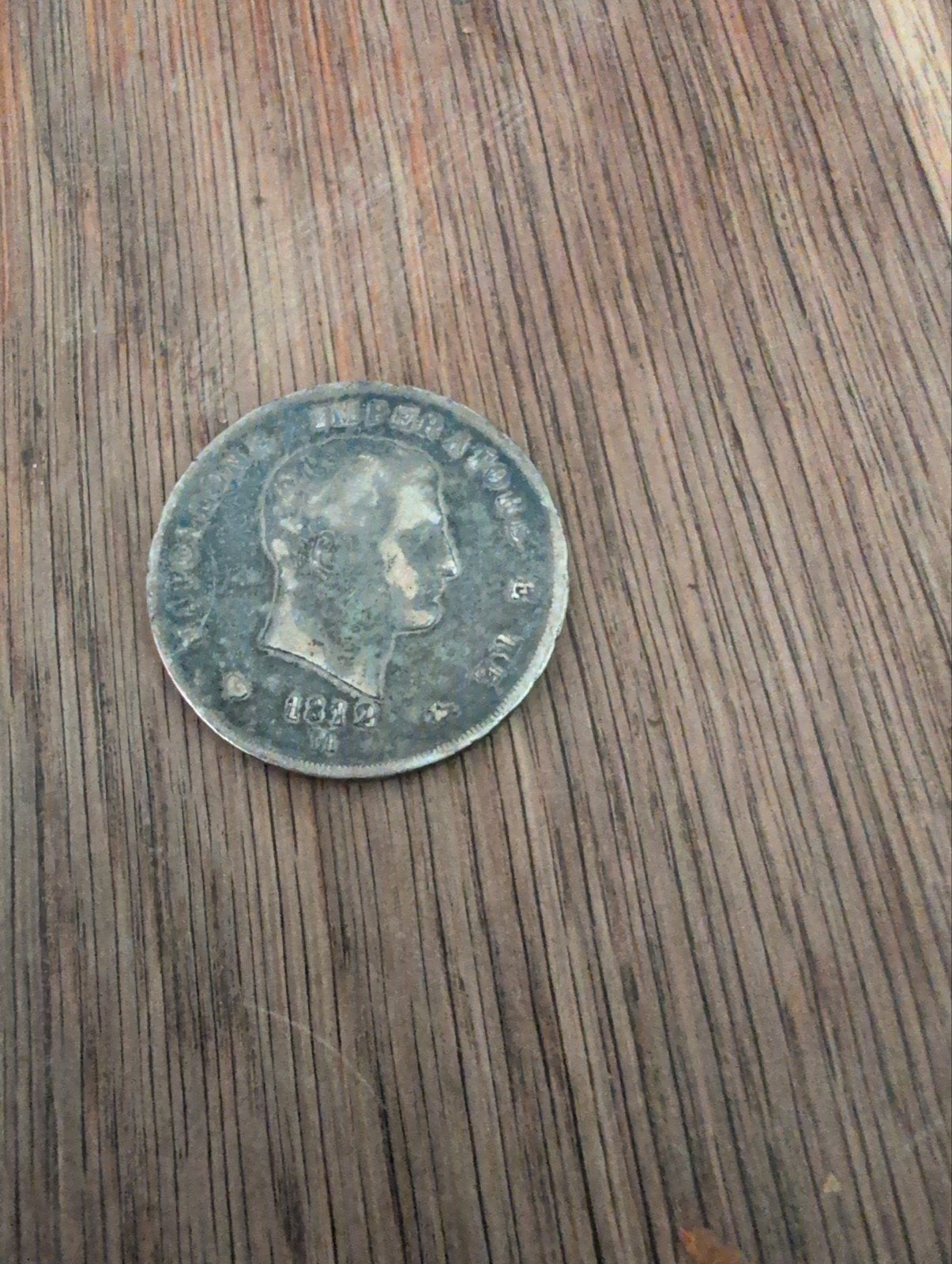 pièce argent 1lire Napoléon 1812m-Royaume d Italie, Enlèvement ou Envoi, Métal, Argent