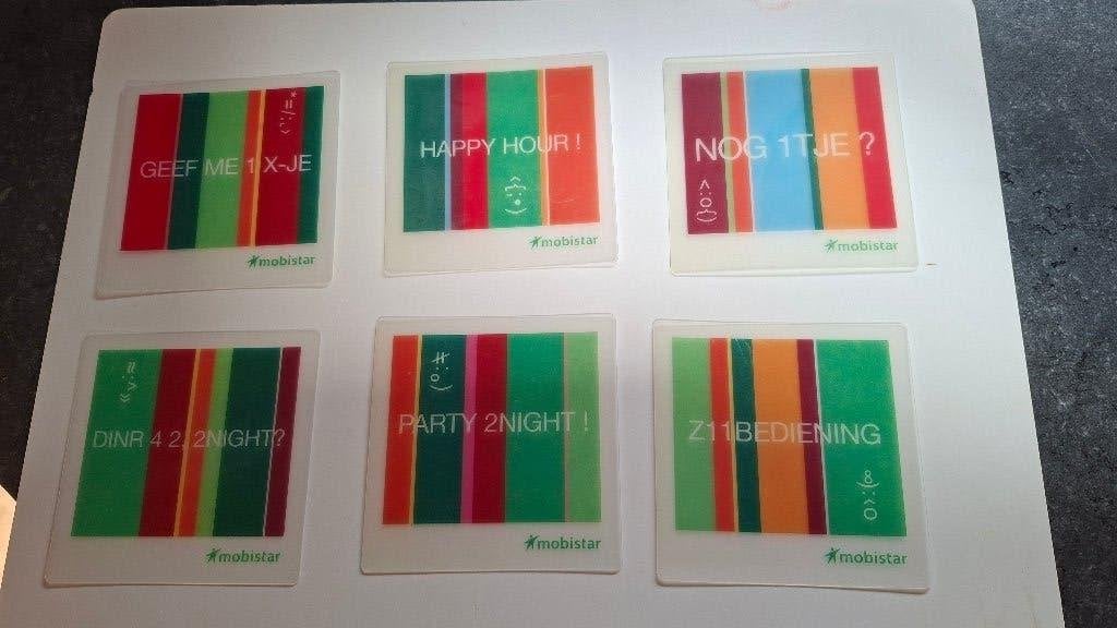 glas onderzetters Mobistar, Enlèvement ou Envoi, Comme neuf, Autres types
