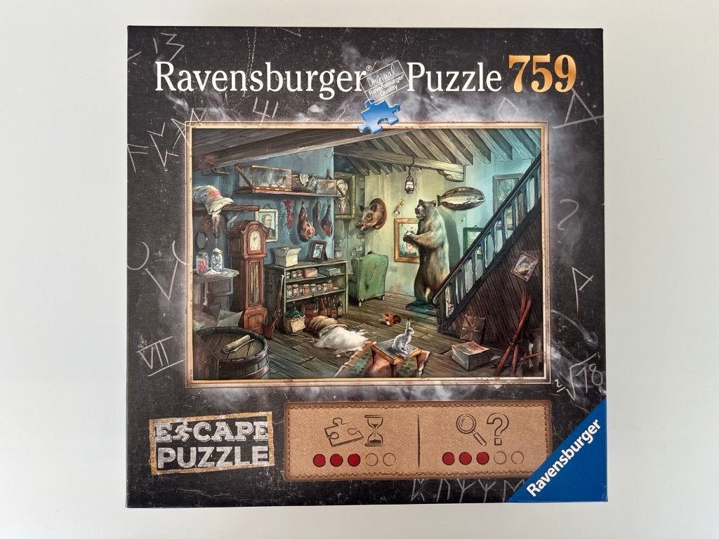 Escape Puzzle - In de griezelkelder - 759 stukjes, Ophalen of Verzenden, 500 t/m 1500 stukjes, Gebruikt, Legpuzzel