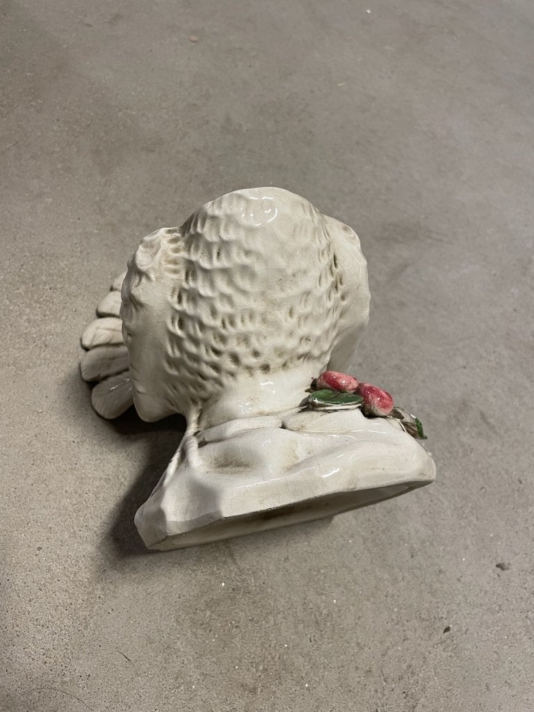 Italiaanse vogelvaas BASSANO ITALY, Antiek en Kunst, Ophalen