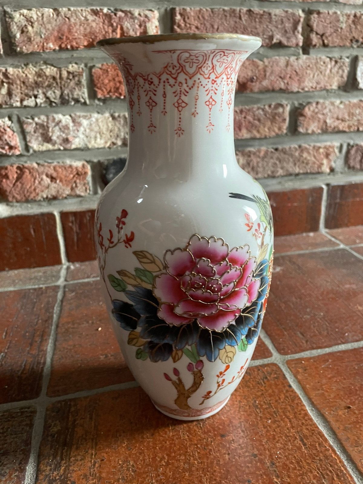 Vintage Chinese porseleinen vaas, Ophalen