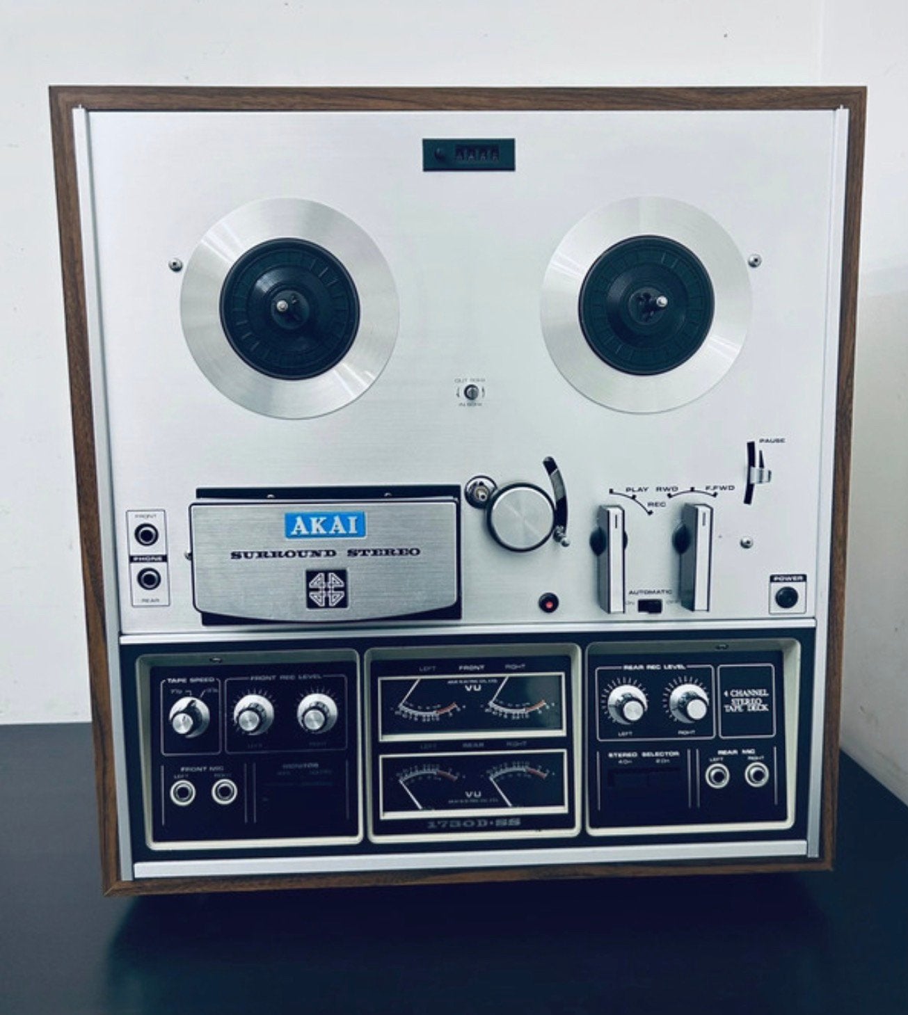 Vinate echt rare! Akai 1730D-SS Discrete 4-Channel Tape Deck, Enlèvement ou Envoi, Akai