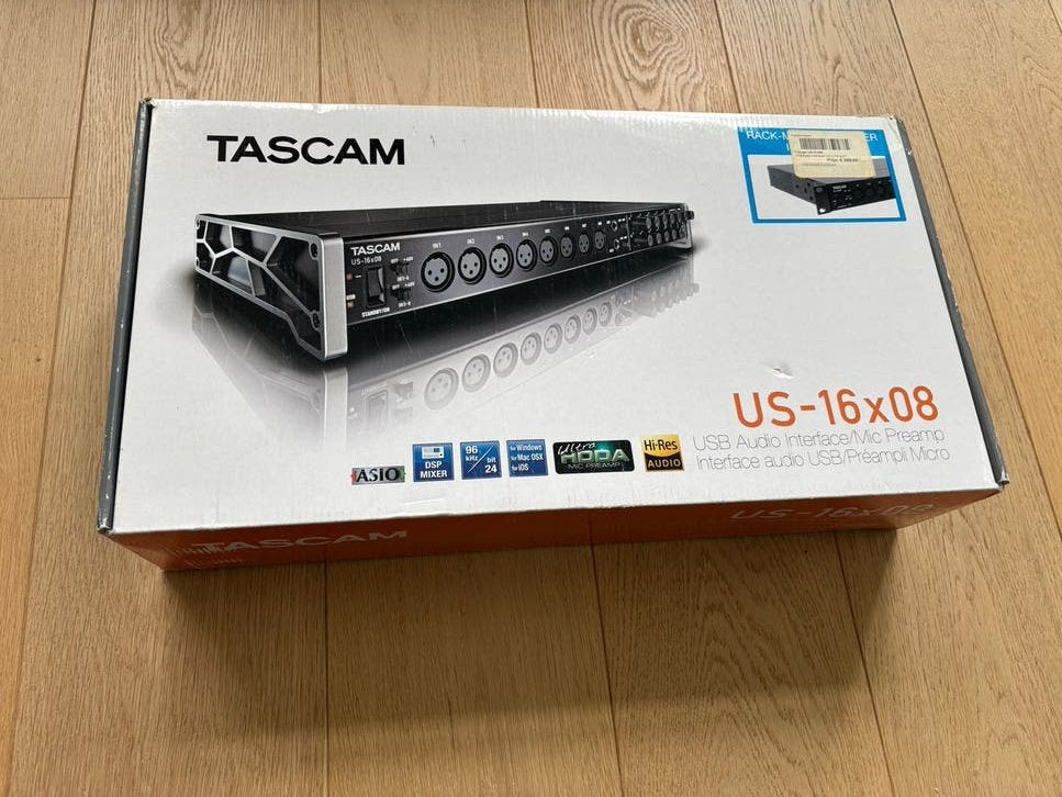 Tascam US-16x08 usb audio interface/mic preamp, TV, Hi-fi & Vidéo, Appareils professionnels, Comme neuf, Audio, Enlèvement