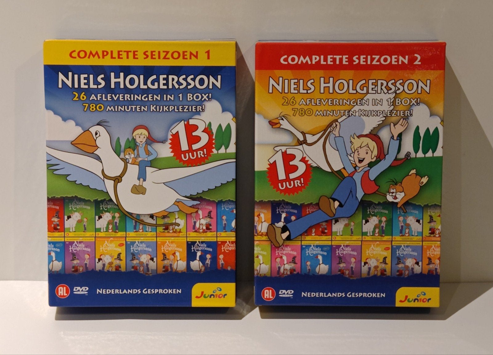 Coffrets DVD rétro complets des saisons 1 et 2 de Niels Holg, CD & DVD, DVD | Films d'animation & Dessins animés, Enlèvement ou Envoi