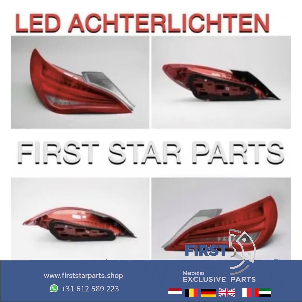 W117 C117 X117 CLA LED ACHTERLICHT RECHTS ORIGINEEL Mercedes, Gebruikt, -, Ophalen of Verzenden, -