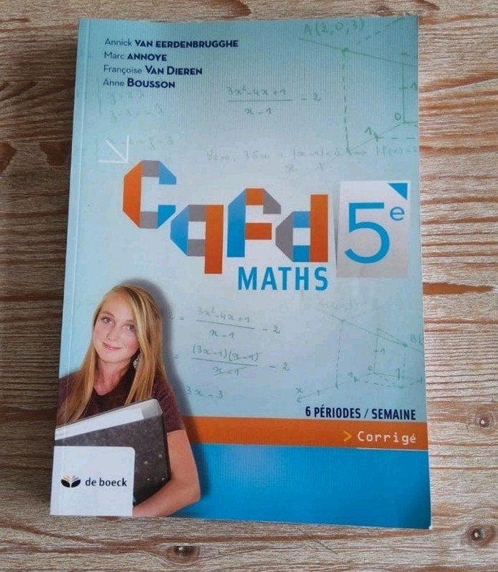cqfd maths corrigé Neuf, Livres, Livres scolaires, Enlèvement ou Envoi