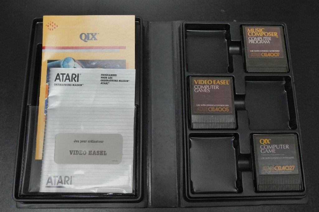 QIX - VIDEO-EASEL - MUSIC COMPOSER voor Atari 8bits, Overige merken, Ophalen of Verzenden, Gebruikt, Overige typen