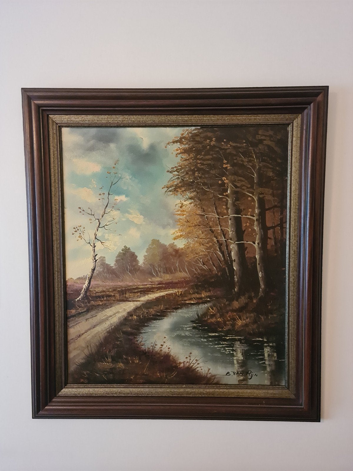 schilderij B Van Rijn, Antiek en Kunst, Ophalen