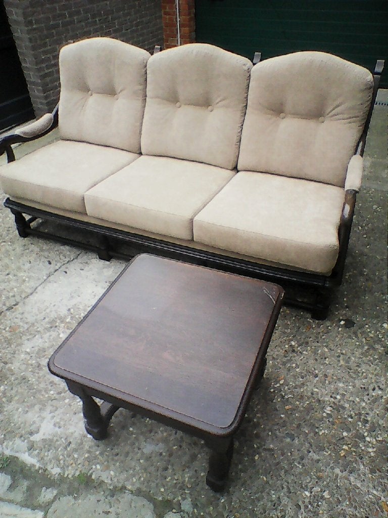 3 - Zit & 2 - Zit Zetel & Tafel AFHALING LEES BESCHRIJVING, Antiek en Kunst, Ophalen