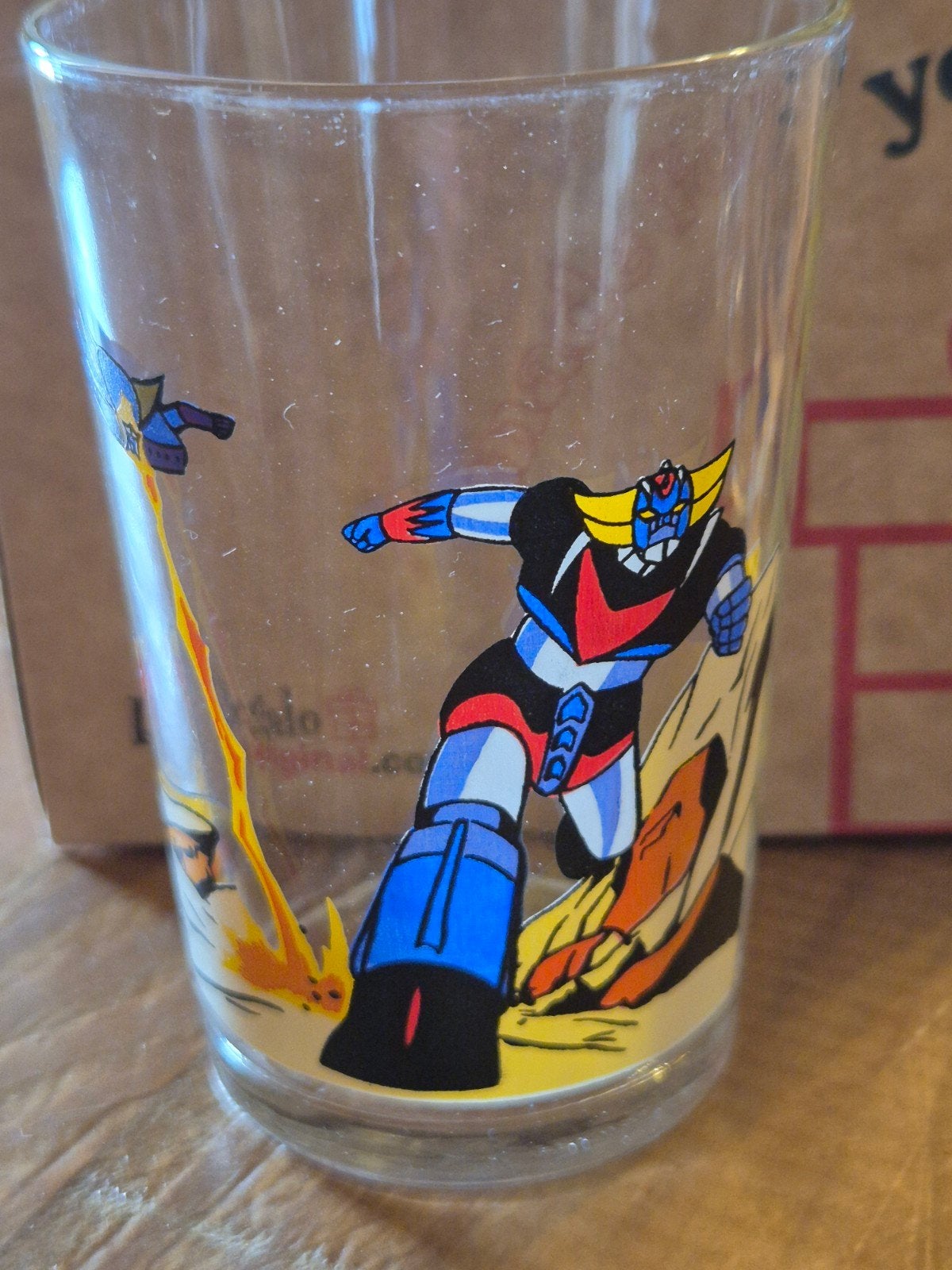 Goldorak verre collection 1978 Amora, Enlèvement ou Envoi, Utilisé, Verre à eau