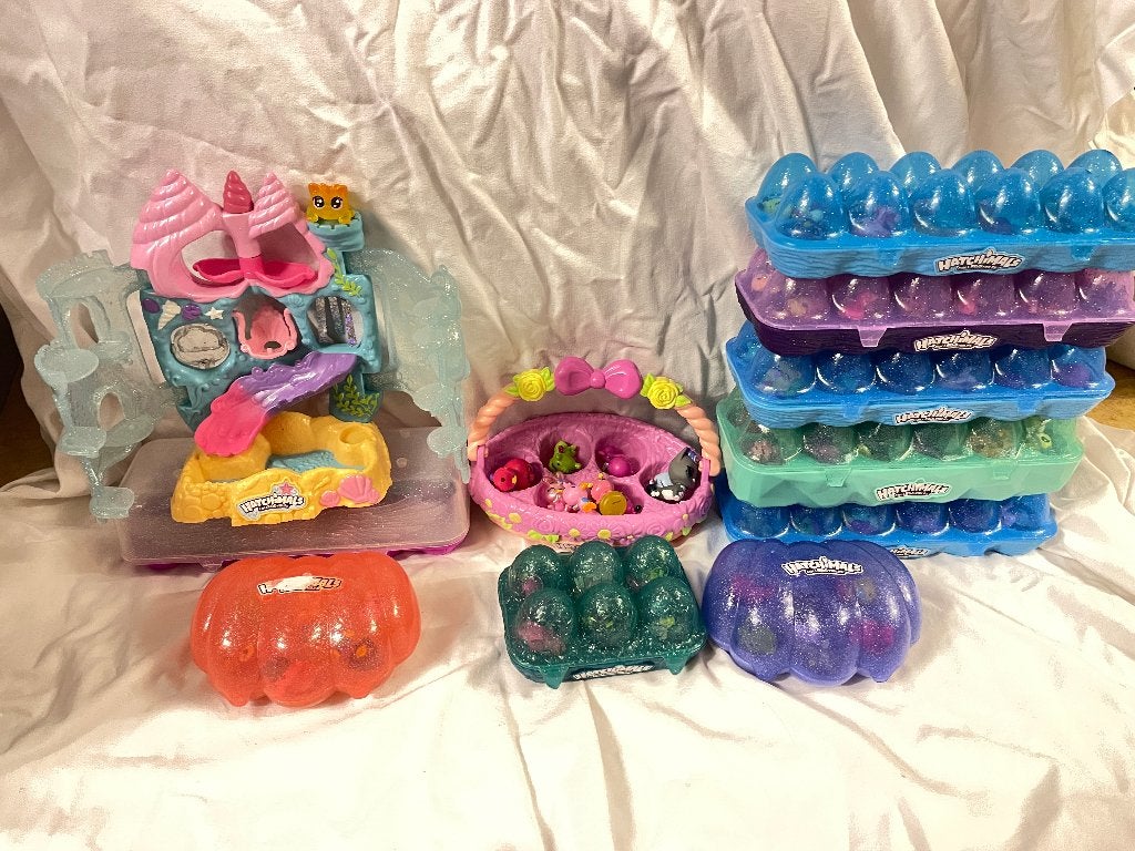 Grote Hatchimals CollEGGtibles + speelsets + opbergdoosjes, Enlèvement ou Envoi, Comme neuf