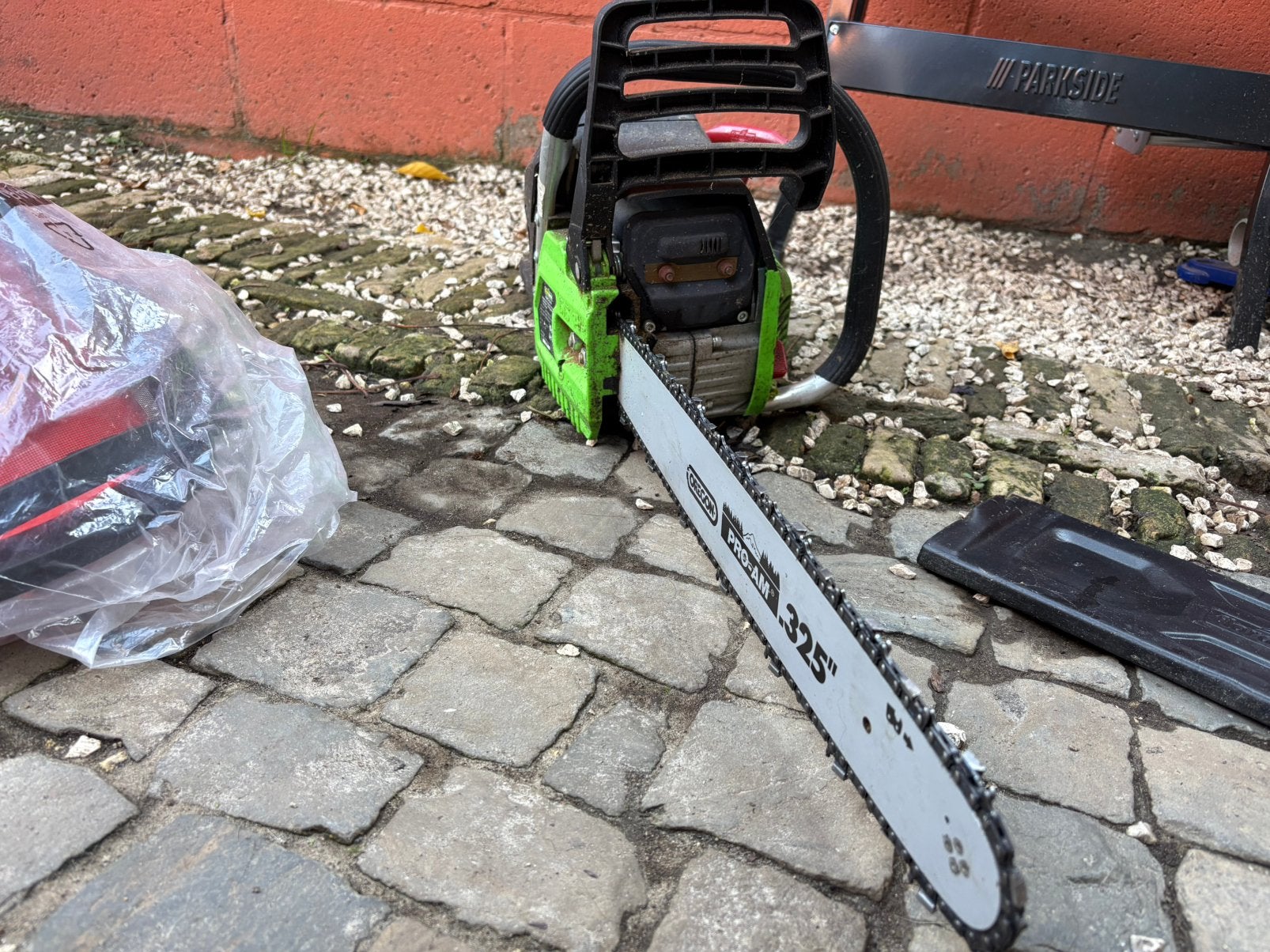 Florabest Benzine Kettingzaag FKS 2.2 A1, Tuin en Terras, Ophalen, Gebruikt, Benzine