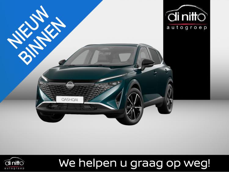 Nissan Qashqai Mild-Hybrid 158 TEKNA 2WD 5-deurs Xtronic, Auto's, Stof, 1800 kg, Zwart, 4 cilinders