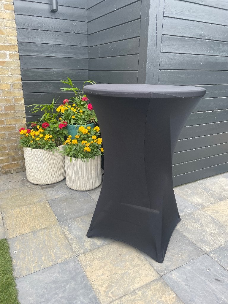 Statafels  met hoes  2 stuks zwart, Huis en Inrichting, Ophalen, Zo goed als nieuw