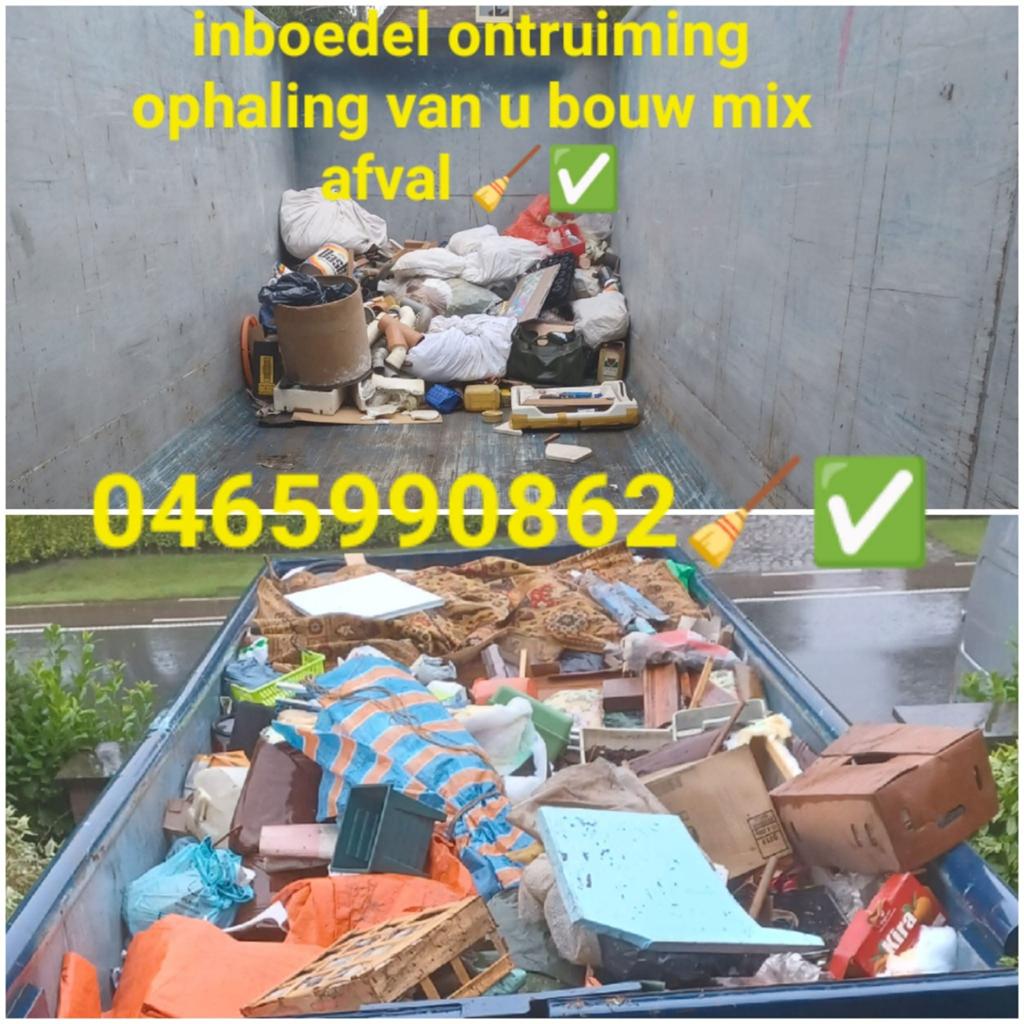 Ophaling bouw mix afval inboedel ontruiming, Zakelijke goederen, Overige Zakelijke goederen, Ophalen