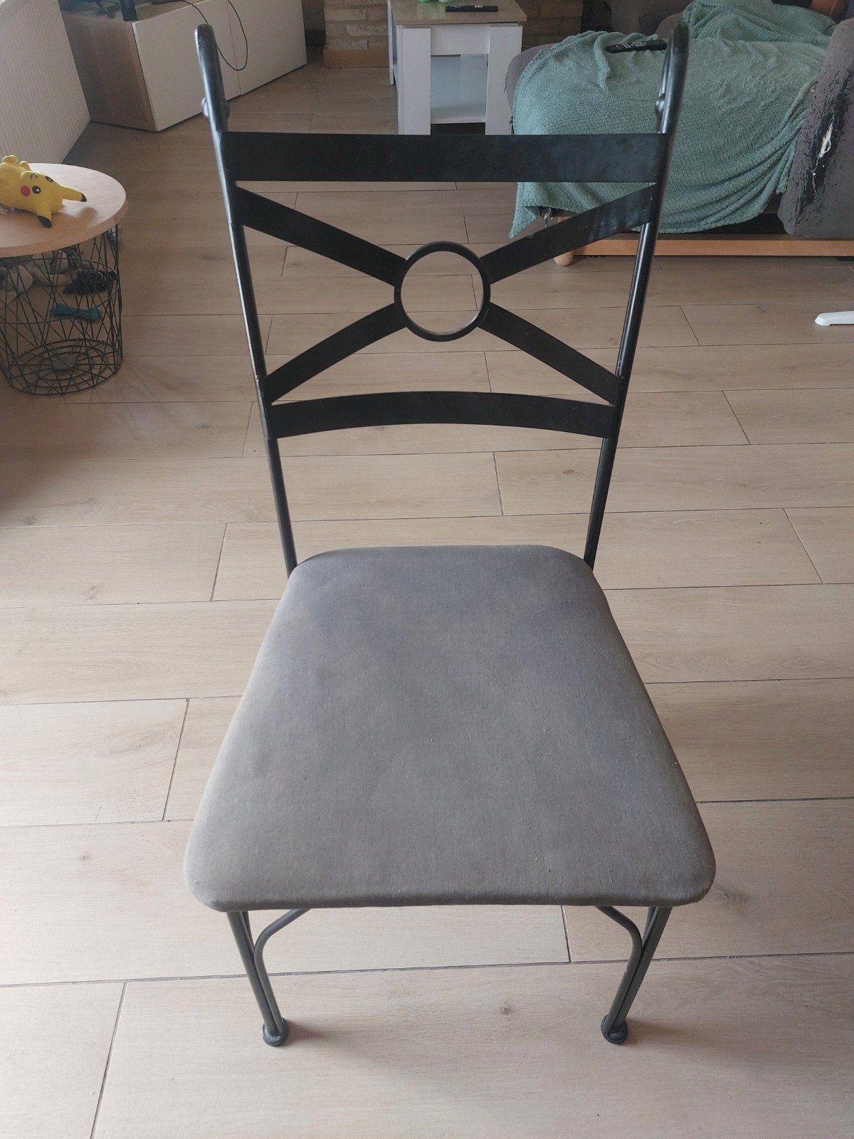Lot 6 chaises fer forgé