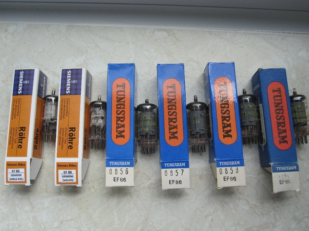 EF86 (electronic tube) (x6), Audio, Tv en Foto, Ophalen of Verzenden, Buis of Buizen