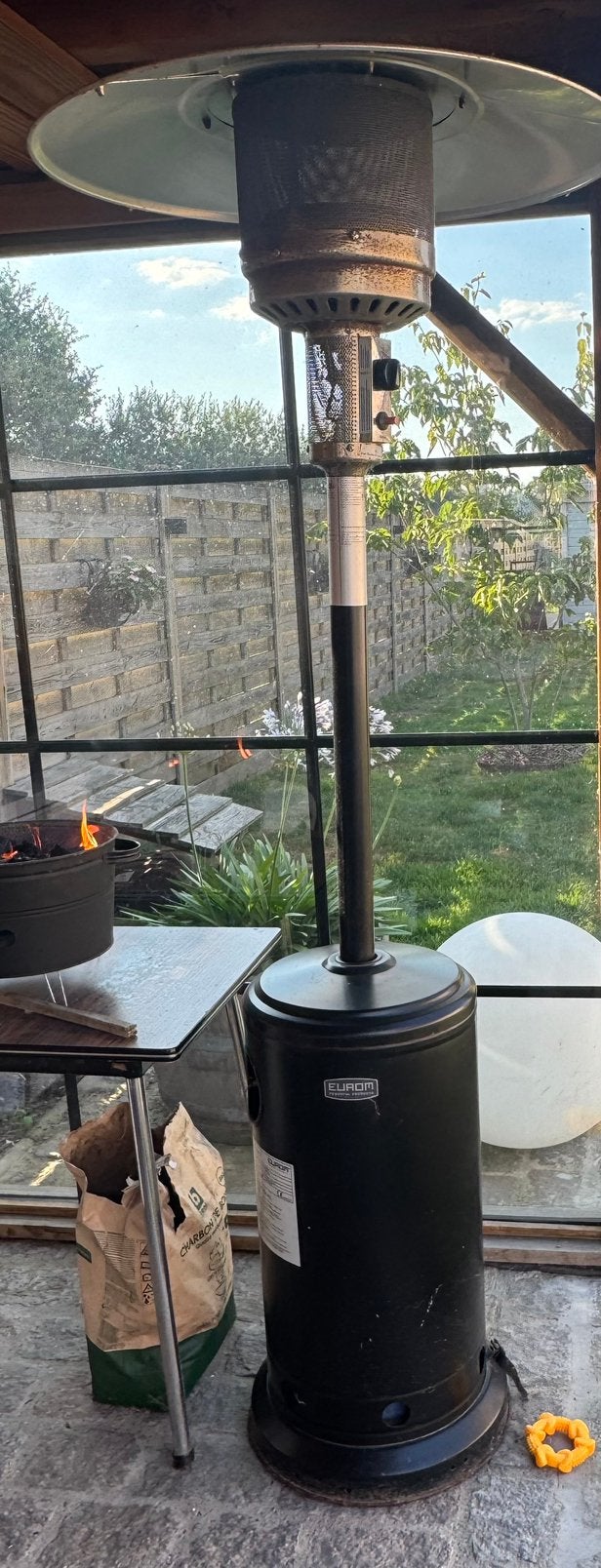 Terras verwarmer op gas, Tuin en Terras, Ophalen, Zo goed als nieuw, Gas