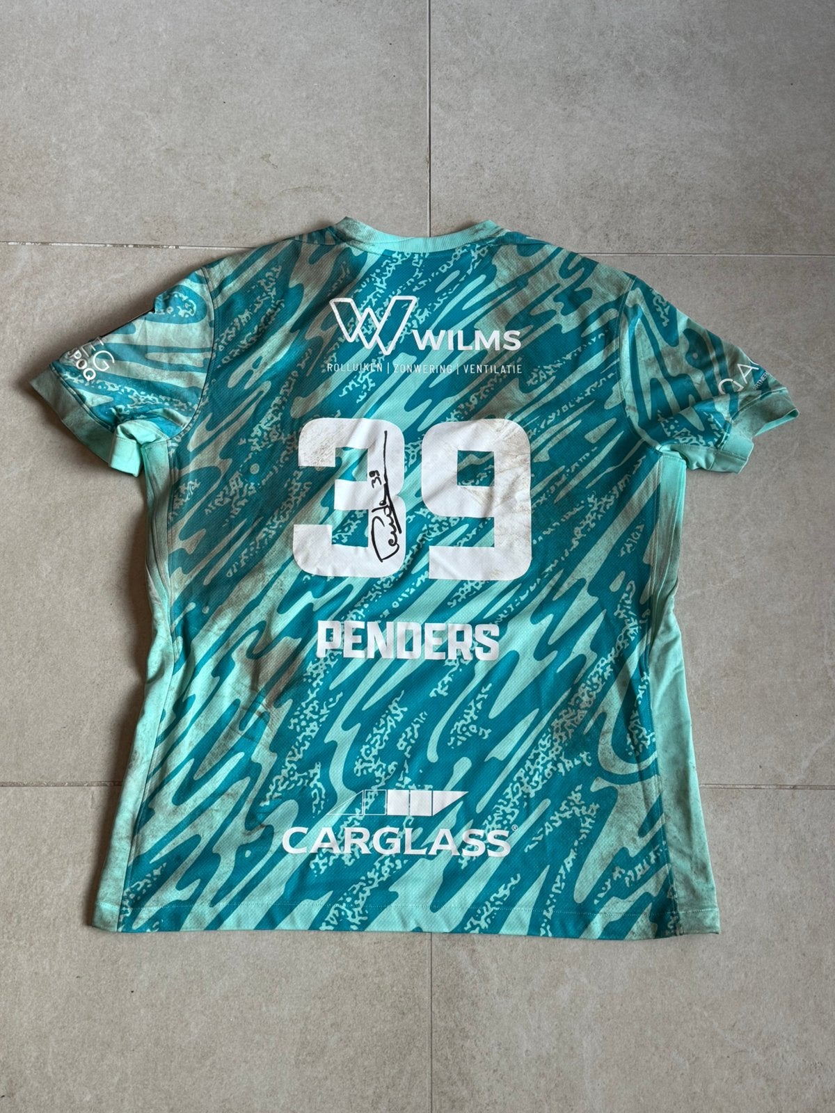 Matchworn mike penders krc genk, Ophalen of Verzenden, Zo goed als nieuw, Shirt