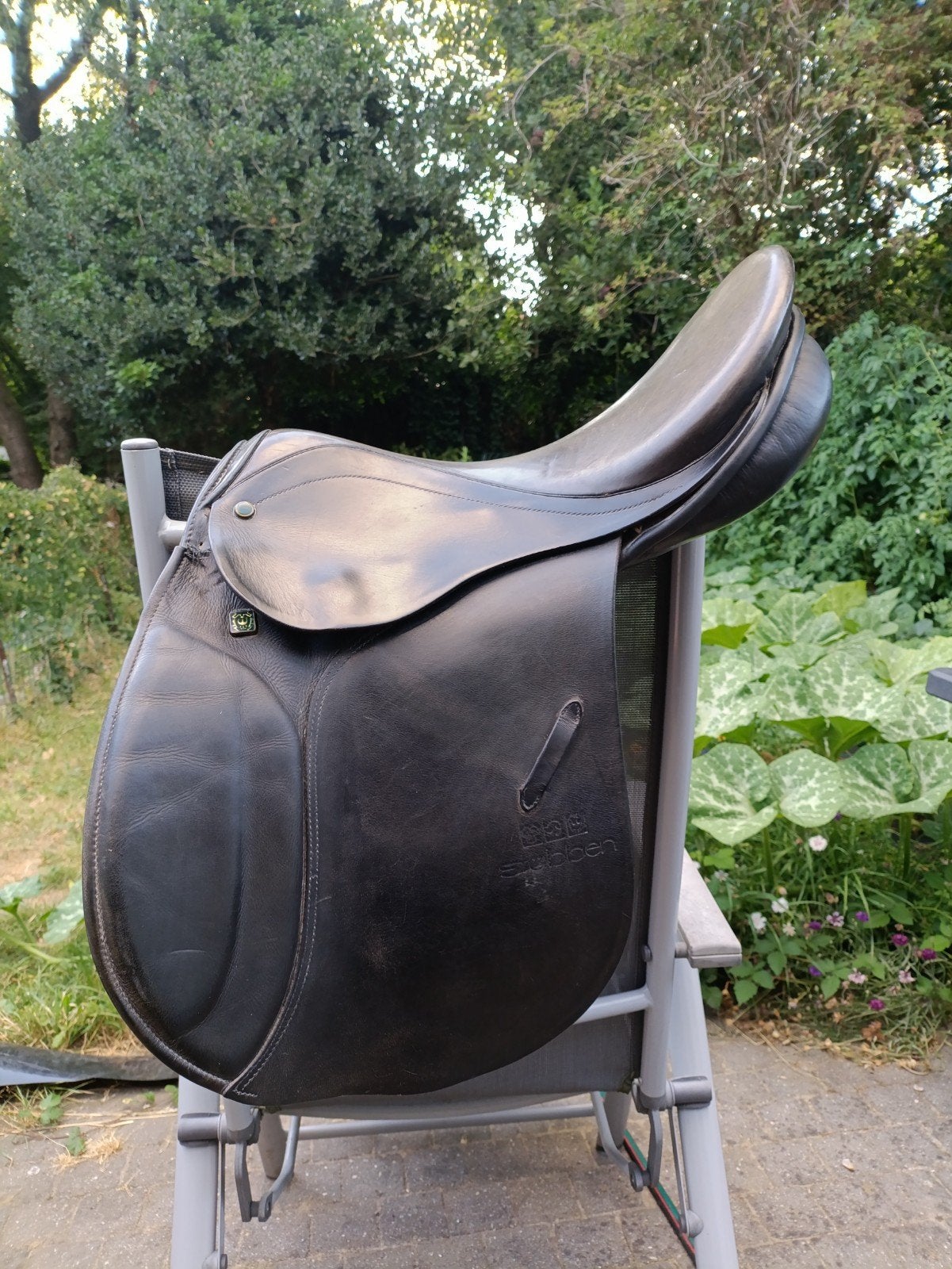Stubben Roxane 17,5 inch gemengd zadel, Dieren en Toebehoren, Paarden en Pony's | Zadels, Ophalen, L (17.5 inch), Gebruikt, Stubben