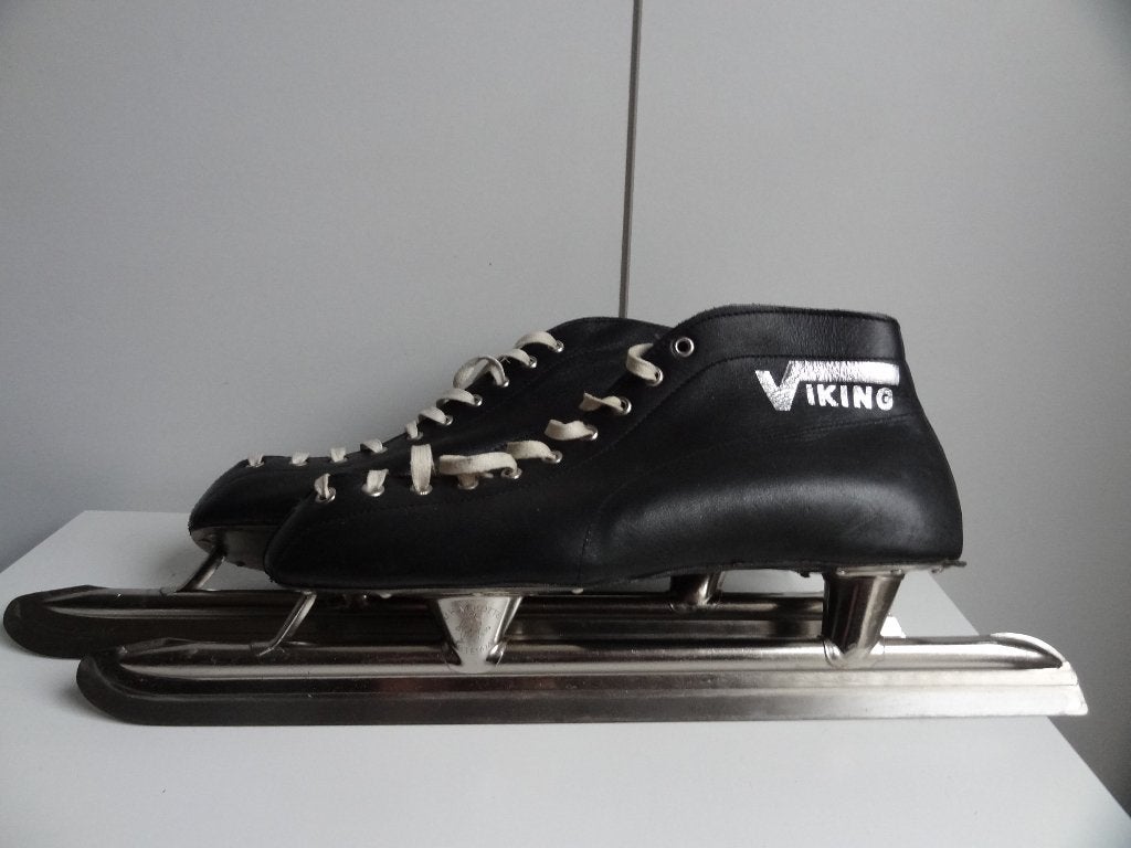 Heren schaatsen in leder, Sports & Fitness, Enlèvement ou Envoi, Comme neuf, Viking