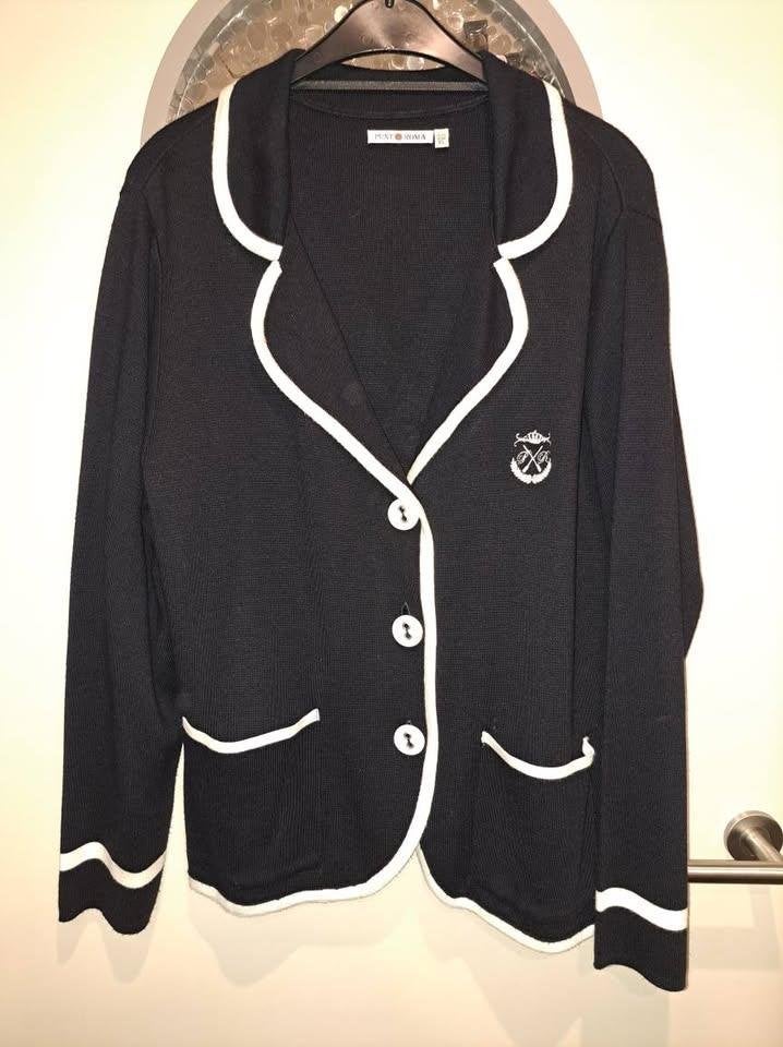 cardigan/jasje navy, mt XL, Punt Roma, Ophalen of Verzenden, Zo goed als nieuw, Maat 46/48 (XL) of groter, Blauw