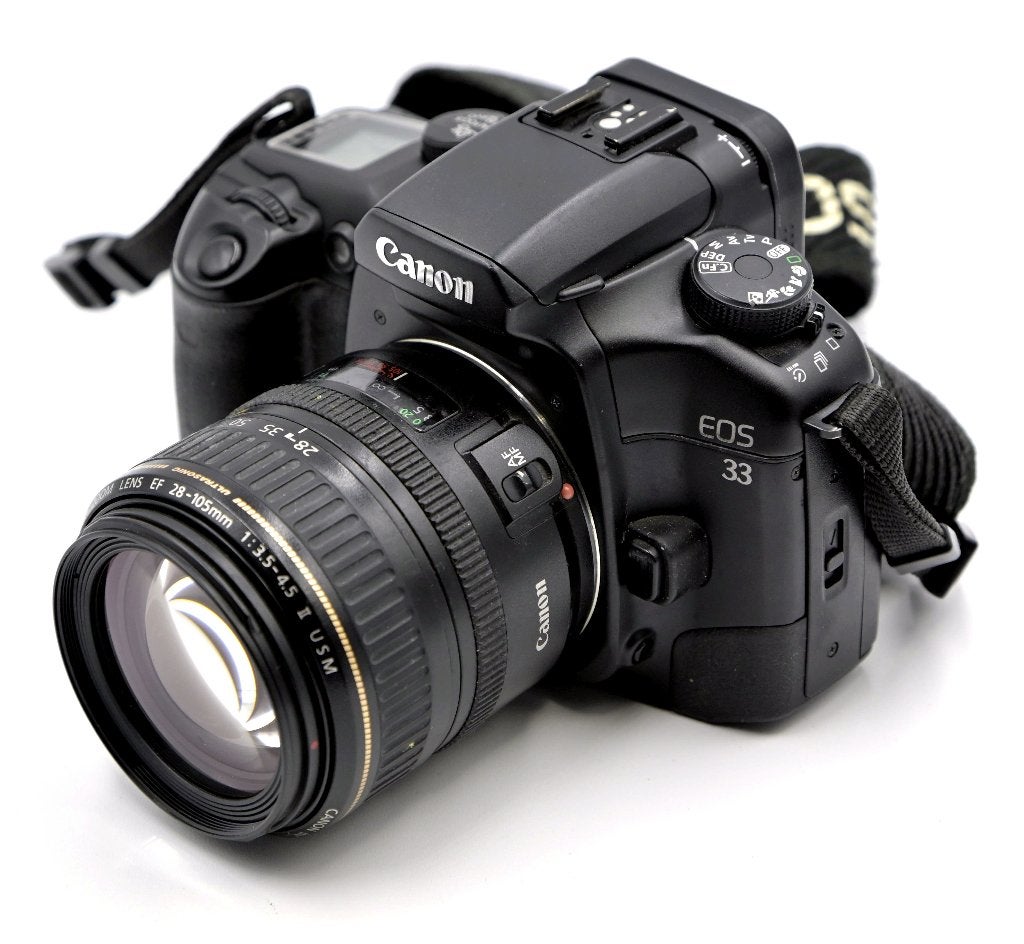 Canon EOS 33 + Canon EF 28-105mm f/3.5-4.5 II USM, TV, Hi-fi & Vidéo, Enlèvement ou Envoi, Utilisé, Reflex miroir, Canon