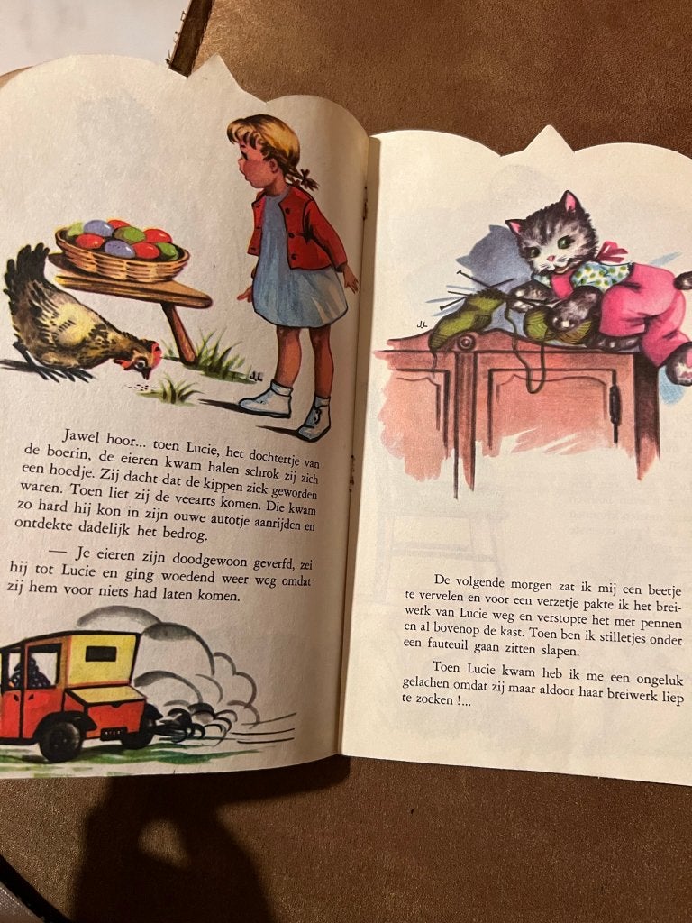 2 vintage kinderboekjes, Hemma 1973, Gelezen, 5 of 6 jaar, Fictie algemeen, Jongen of Meisje