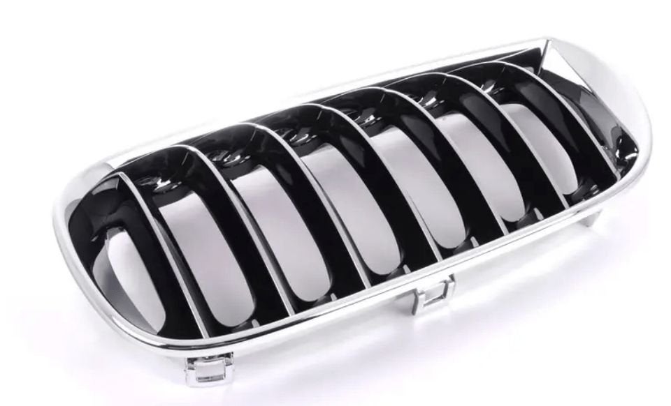 Aerodanymic II Grille links chroom zwart spijlen BMW X3 seri, -, -, Nieuw, Ophalen of Verzenden