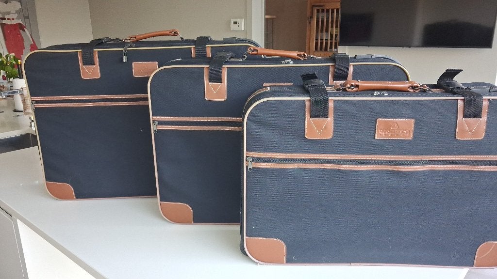 reistassen set van 3 stuks, Handtassen en Accessoires, Tassen | Reistassen en Weekendtassen, Ophalen, Zo goed als nieuw, Zwart