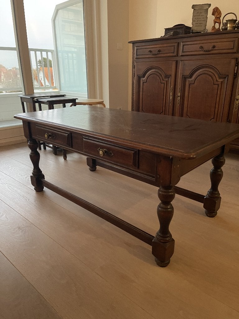 eiken salontafel, Ophalen, 50 – 75, Gebruikt, 100 tot 150 cm