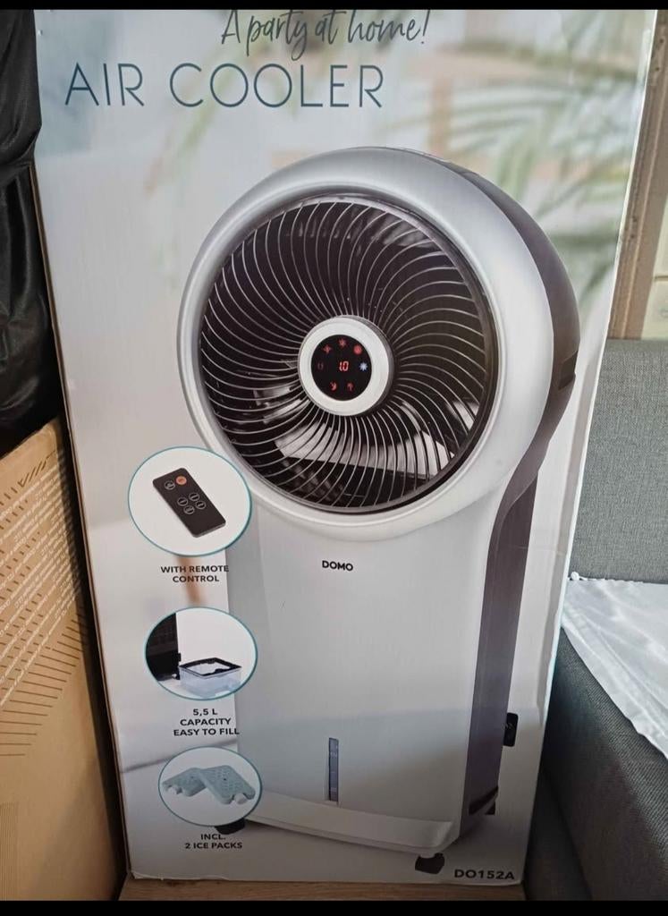 Refroidisseur d'air de la marque Domo, Electroménager, Ventilateurs, Enlèvement, Ventilateur avec télécommande, Comme neuf