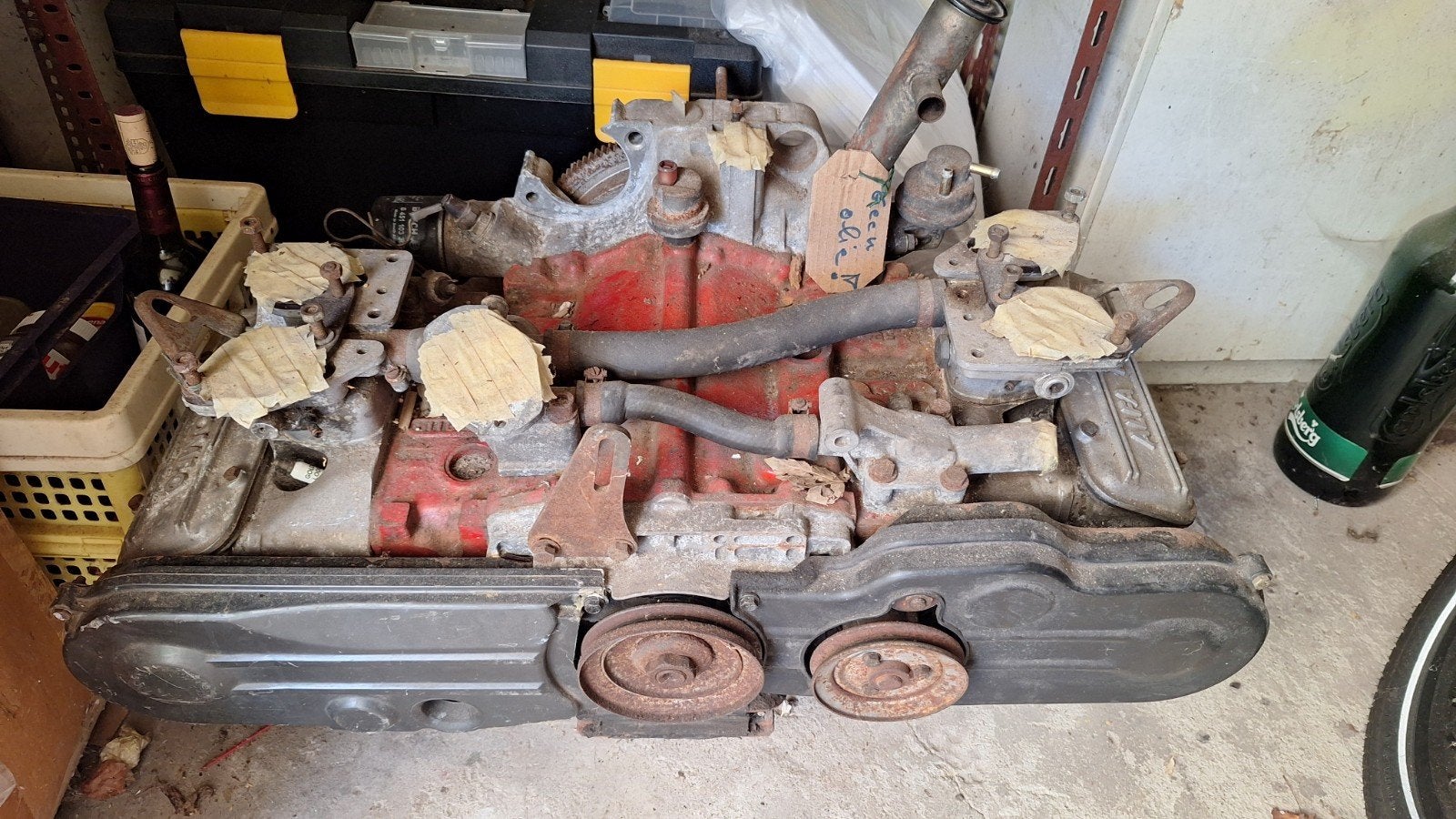 ALFASUD motorblok, Ophalen