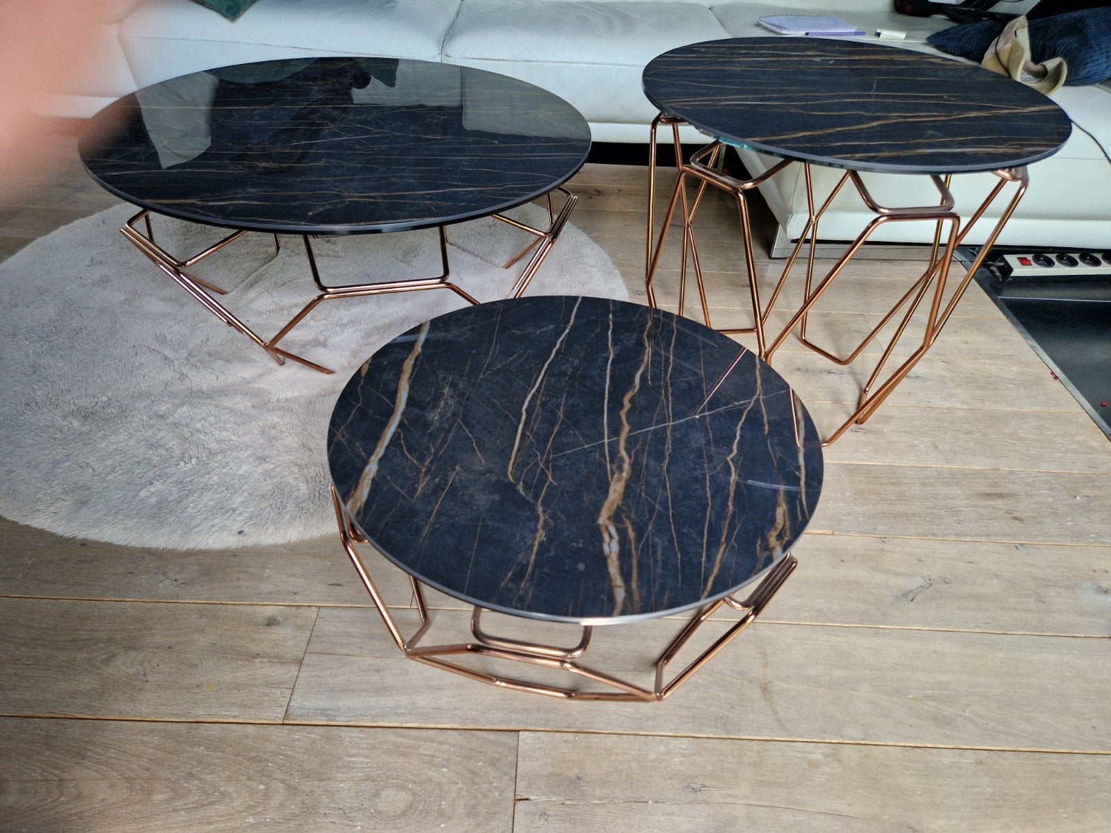 Naos Hive design salontafels set van 3, Ophalen, Zo goed als nieuw