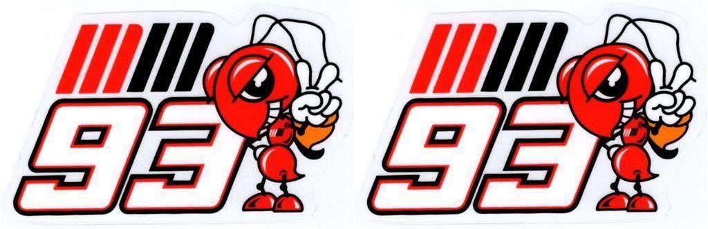 Marc Márquez 93 sticker set #27, Motos, Accessoires | Autocollants, Envoi