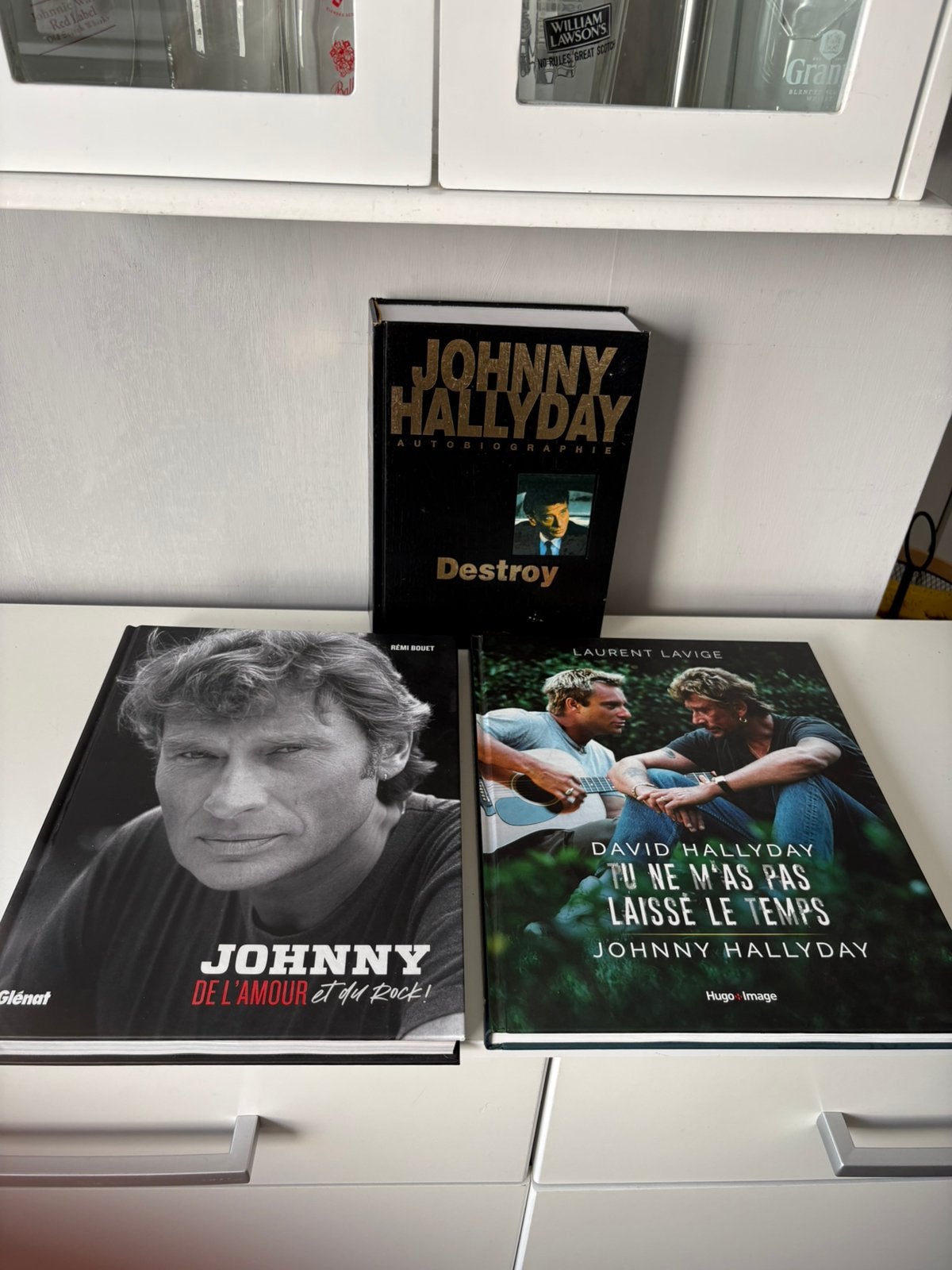 3 boeken JOHNNY HALLYDAY (12€ per stuk), Ophalen of Verzenden, Zo goed als nieuw