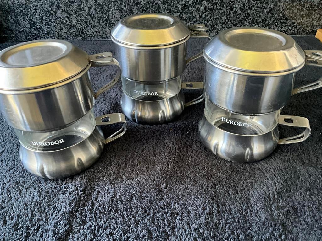 3 vintage  durobor koffiefilters, Ophalen