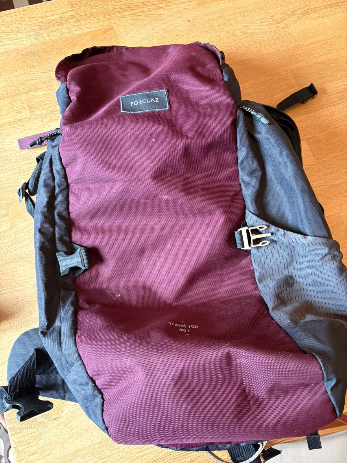 Forclaz travel 100 rugzak van 40 liter, Sport en Fitness, Ophalen, Gebruikt, Rugzak