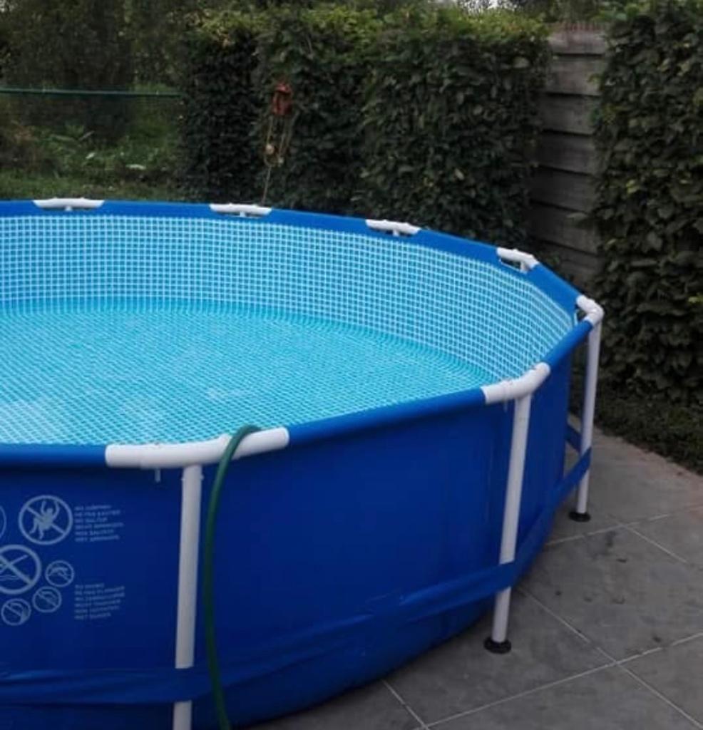 Zwembad , opbouw, Jardin & Terrasse, Piscines, 200 à 400 cm, 300 cm ou plus, Rond, Enlèvement