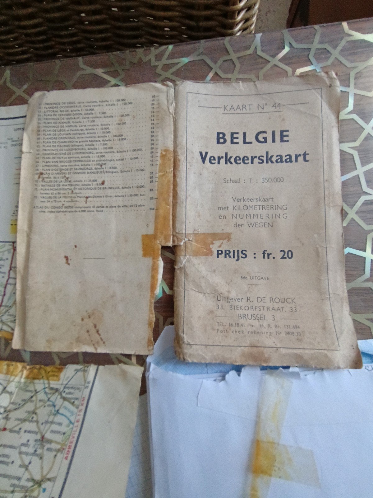 Wegenkaart van België te koop, Ophalen, Gebruikt