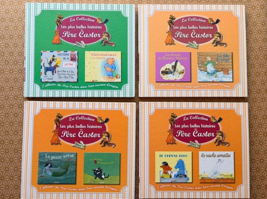 Lot de 4 doubles albums Père Castor – 8 histoires, Garçon ou Fille, Enlèvement, Utilisé, Contes (de fées)