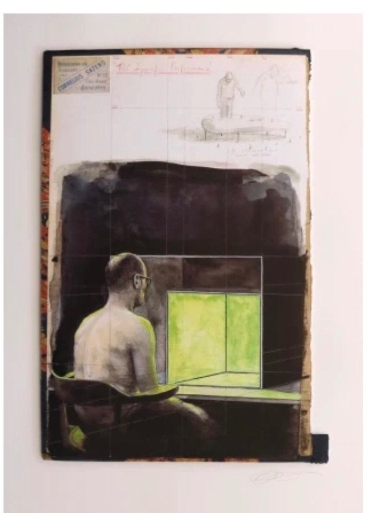 Gideon Kiefer, Antiek en Kunst, Kunst | Schilderijen | Modern, Ophalen, Abstract, Gelimiteerde oplage, Papier/karton