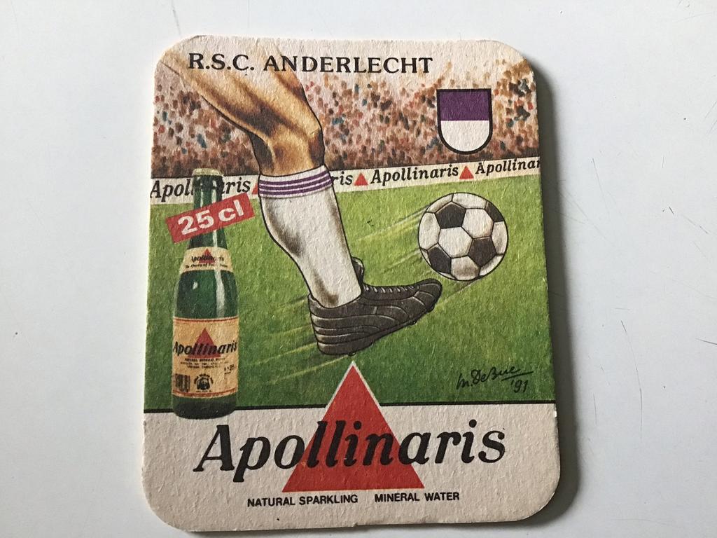 Viltje Anderlecht Apollinaris, Ophalen, Zo goed als nieuw, Viltje(s)
