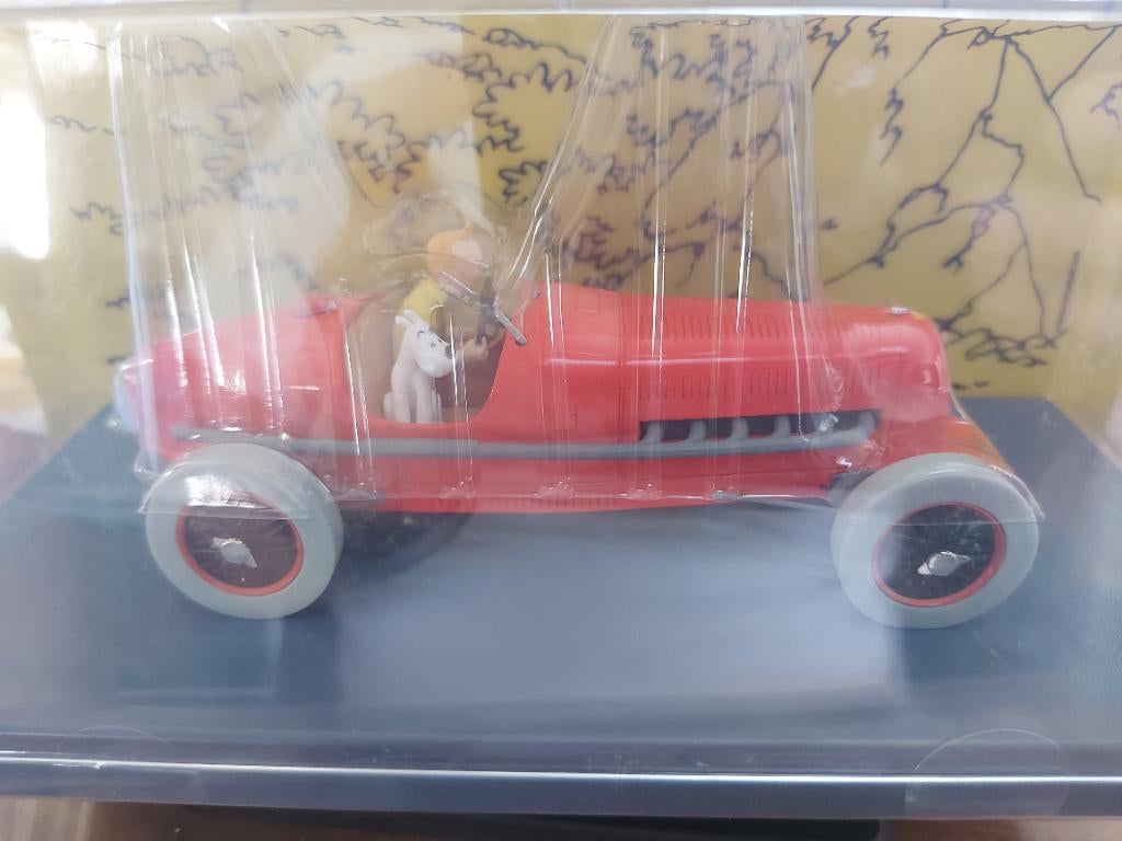 Auto Tintin 1/24 rode racewagen, Verzamelen, Ophalen of Verzenden, Nieuw